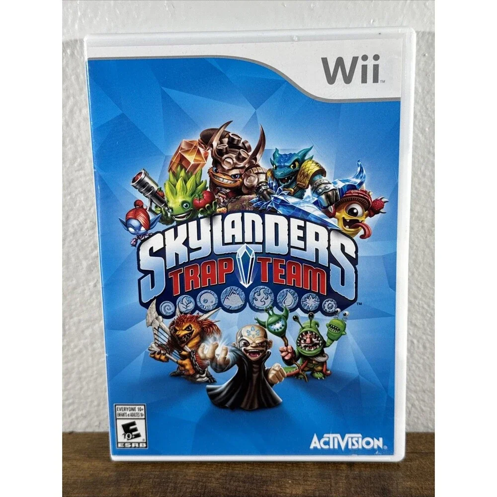 Skylanders Trap Team Wii Game Disc Case Activision E10+ NTSC-U/C 2014